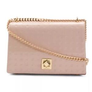 Arcadia/CipriaWomen’s beige Cream Handbag with Gold twist lock ITALY.